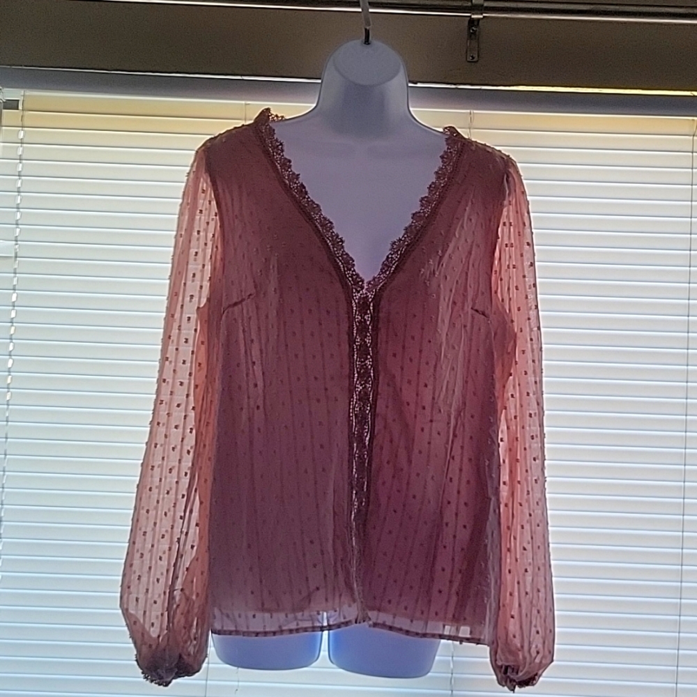Long sleeve pink shirt